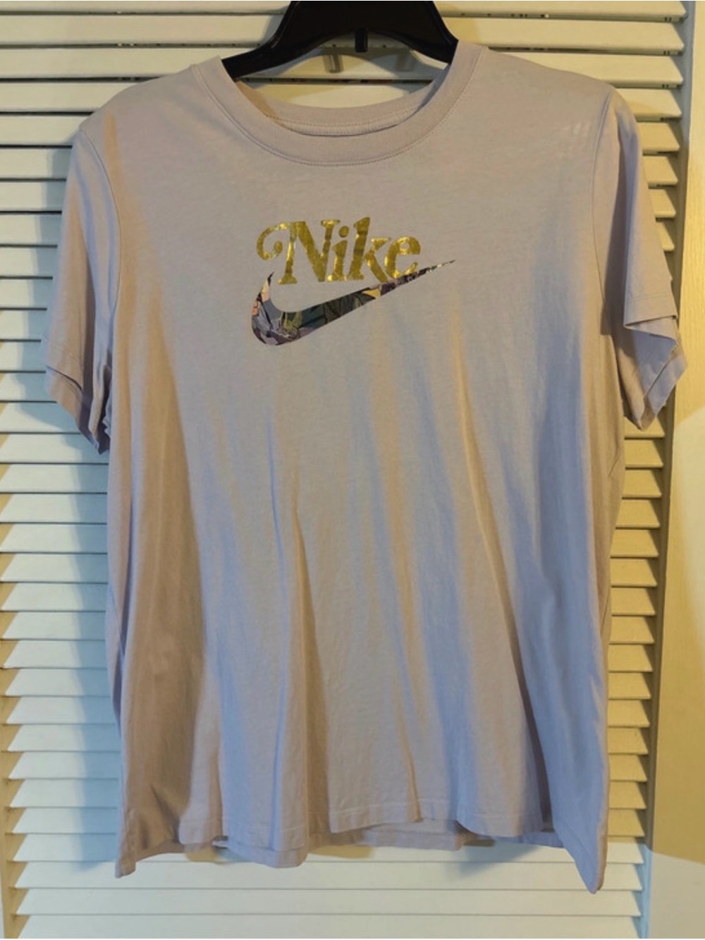 Nike women Light Purple Logo Tee